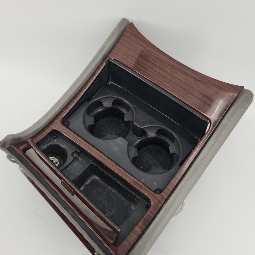 2002 Cadillac Escalade Center Console Cup Holder Ashtray Woodgrain OEM 15079960